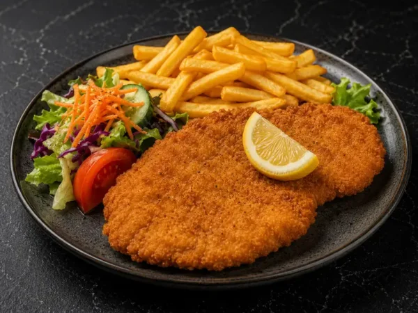 Pouletschnitzel Teller